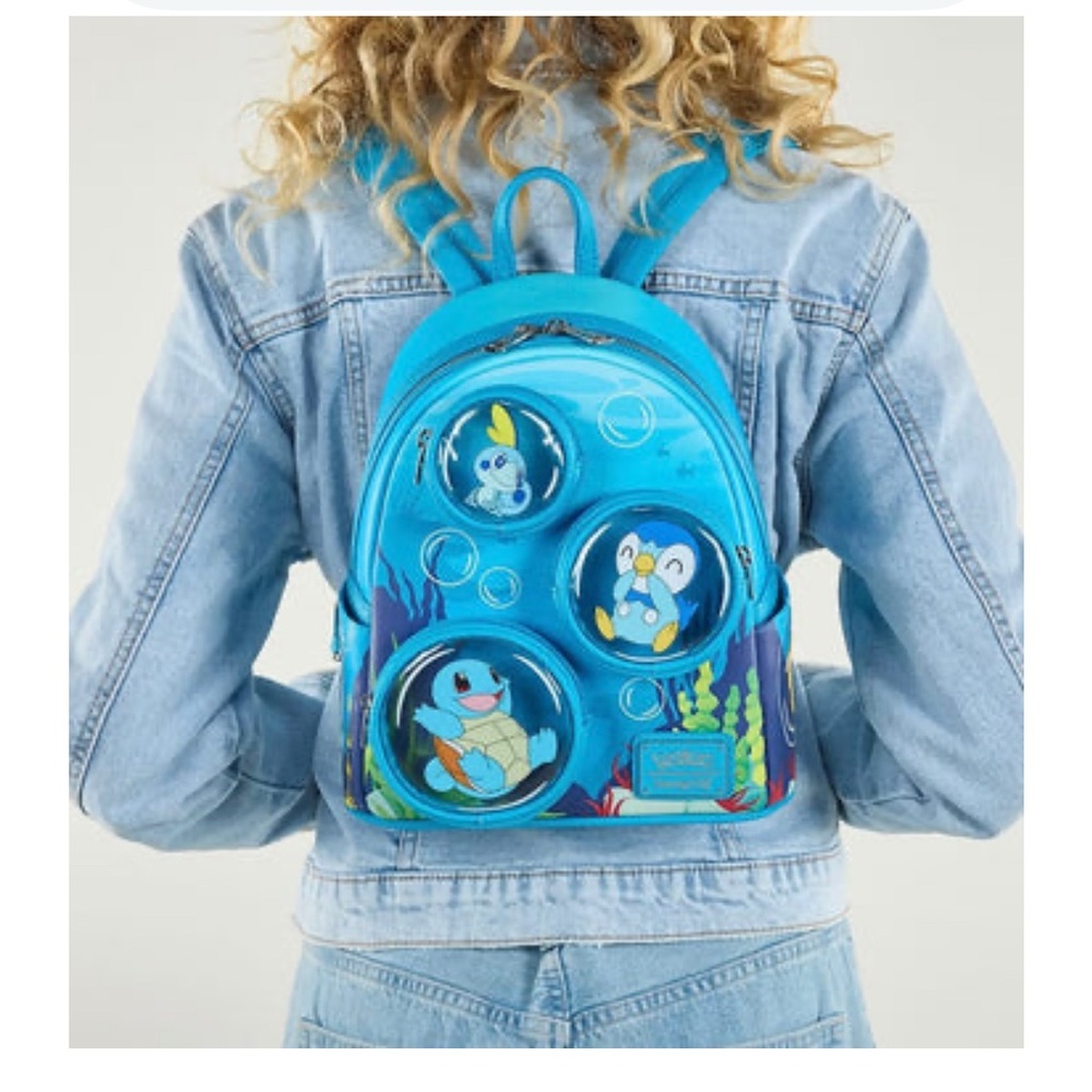 Blue Loungefly Pokémon Character Mini Backpack - Picture 11 of 11